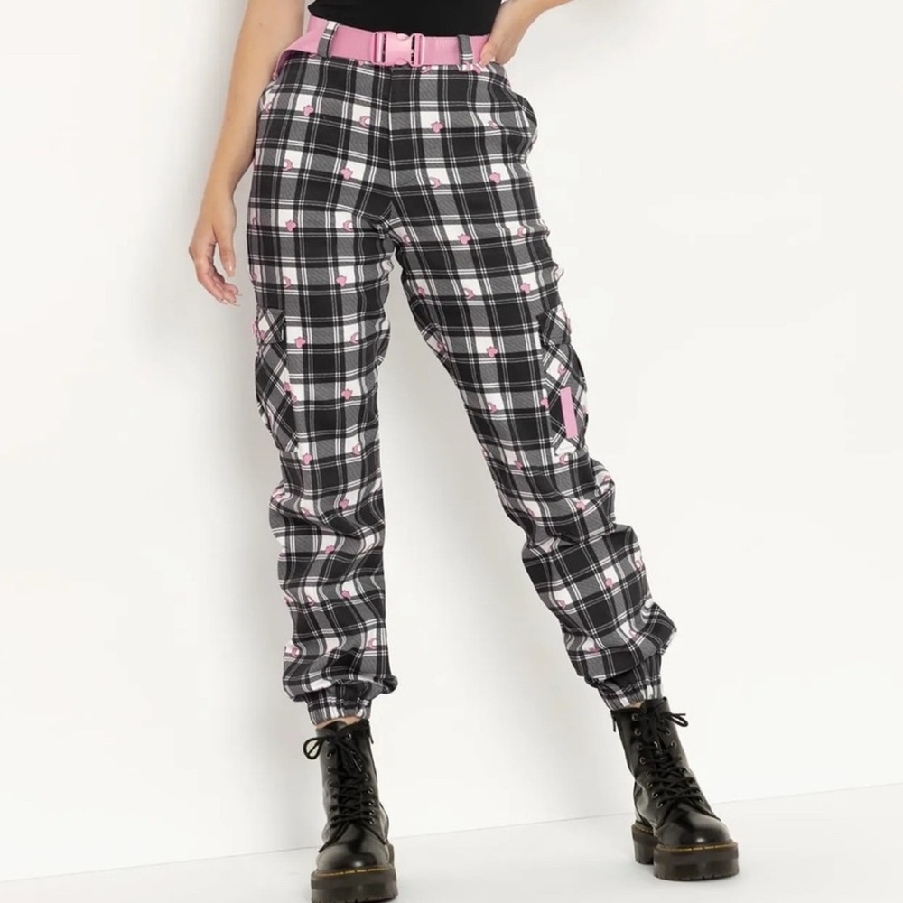 Blackmilk plaid cargo pants